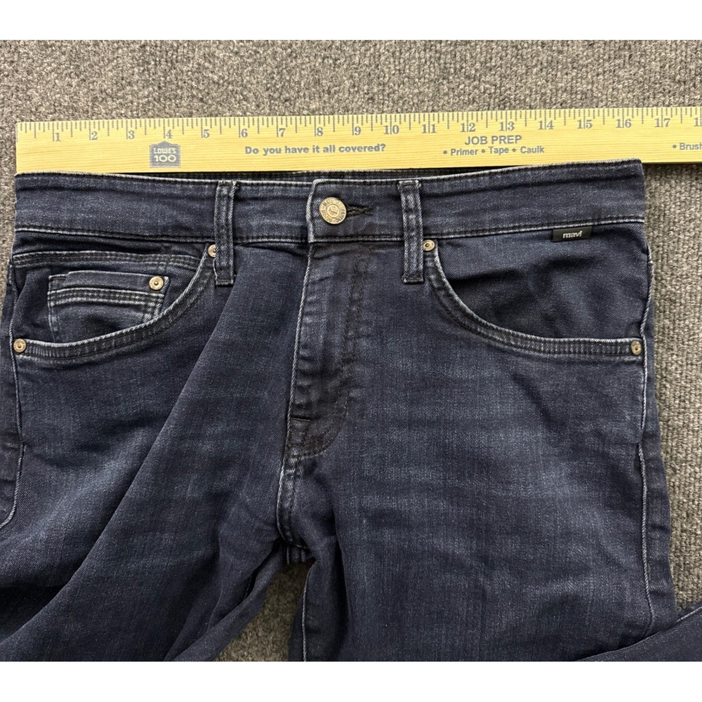 Mavi Marcus Slim Straight Leg Jeans Mens 30/32 Dark Indigo Blue Denim Pant - Picture 5 of 13